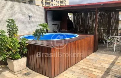 Cobertura duplex à venda com 186,00m² e 3 quartos em tijuca, rio de janeiro - rj