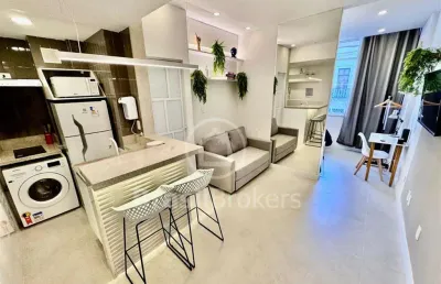 Estúdio de 27m² de frente, rua riachuelo 176 mobiliado
