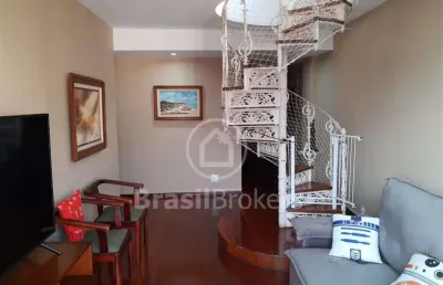 Cobertura duplex à venda com 194,00m² e 3 quartos em andaraí, rio de janeiro - rj