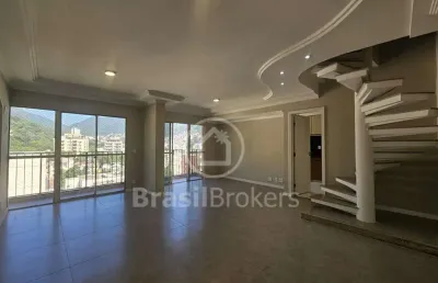 Cobertura duplex à venda com 127,00m² e 3 quartos em tijuca, rio de janeiro - rj