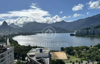 Apartamento à venda com 155,00m² e 4 quartos em lagoa, rio de janeiro - rj