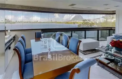 Cobertura à venda com 317,00m² e 4 quartos em lagoa, rio de janeiro - rj