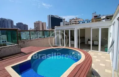 Cobertura duplex em botafogo - 5 quartos, 3 vagas e piscina privativa!