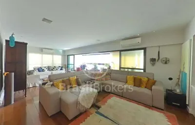 Apartamento à venda com 205,00m² e 4 quartos em lagoa, rio de janeiro - rj