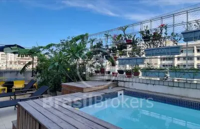 Cobertura duplex à venda com 263metros  e 4 quartos na gávea