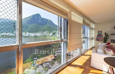 Apartamento à venda com 265,00m² e 5 quartos em lagoa, rio de janeiro - rj
