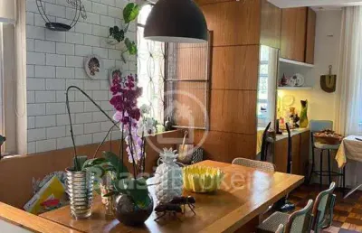 Apartamento à venda com 101,00m² e 3 quartos em humaitá, rio de janeiro - rj