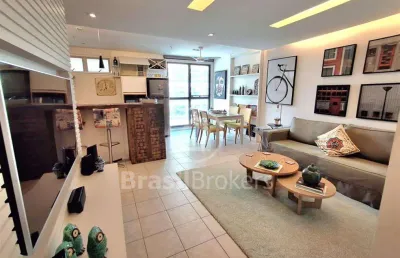 Copacabana flat, reformado, sala, quarto, escritório, vaga, infratotal