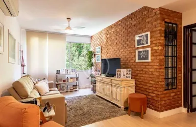 Humaitá - apartamento com 101m² no iptu, vista para o verde.