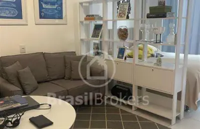 Apartamento à venda com 30,00m² e 1 quarto no leblon, rio de janeiro - rj