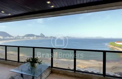 Apartamento excepcional com 4 suítes à venda na avenida atlântica