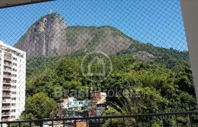Rua humaitá, apartamento 2 quartos, sendo 1 suíte, 2 vagas de garagem e varandão com vista para o cristo