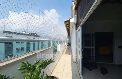 Cobertura duplex à venda com 254,00m² e 4 quartos em pechincha, rio de janeiro - rj