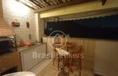 Cobertura duplex à venda com 64,00m² e 2 quartos em praça seca, rio de janeiro - rj