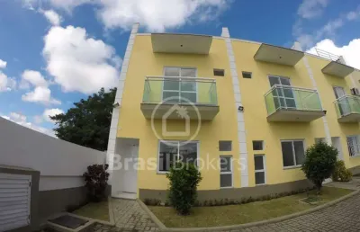 Casa de condomínio à venda com 181,00m² e 4 quartos em taquara, rio de janeiro - rj