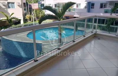 Apartamento à venda com 94,00m² e 3 quartos em jacarepaguá, rio de janeiro - rj
