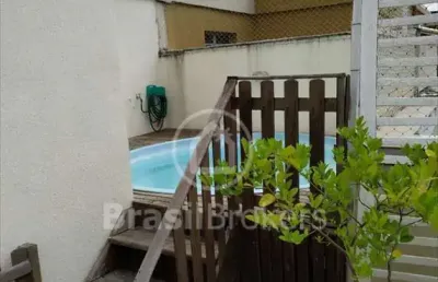 Cobertura duplex à venda com 146,00m² e 3 quartos em praça seca, rio de janeiro - rj