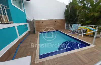 Casa de condomínio à venda com 297,00m² e 3 quartos em taquara, rio de janeiro - rj