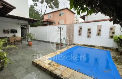 Casa de condomínio à venda com 348,00m² e 4 quartos em taquara, rio de janeiro - rj