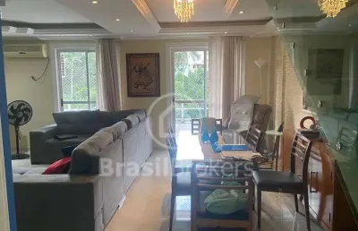 Cobertura duplex à venda com 176,00m² e 4 quartos em pechincha, rio de janeiro - rj