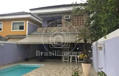 Casa de condomínio à venda com 605,00m² e 4 quartos em anil, rio de janeiro - rj