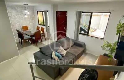 Casa de condomínio à venda com 146,00m² e 3 quartos em pechincha, rio de janeiro - rj
