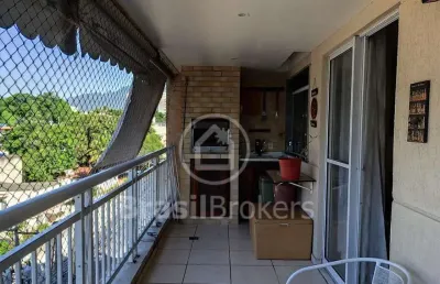 Apartamento à venda com 72,00m² e 3 quartos em taquara, rio de janeiro - rj