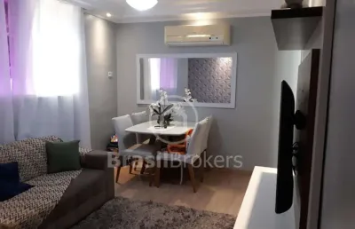 Apartamento à venda com 56,00m² e 2 quartos em freguesia (jacarepaguá), rio de janeiro - rj