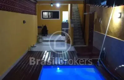 Casa à venda com 110,00m² e 2 quartos em pechincha, rio de janeiro - rj