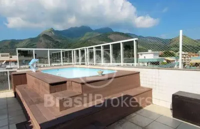 Cobertura duplex à venda com 240m² e 4 quartos em freguesia (jacarepaguá), rio de janeiro - rj