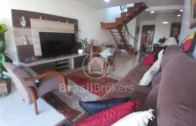 Cobertura duplex à venda com 280,00m² e 4 quartos em taquara, rio de janeiro - rj