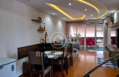 Cobertura duplex à venda com 125,00m² e 3 quartos em taquara, rio de janeiro - rj