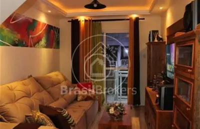 Casa de condomínio à venda com 107,00m² e 3 quartos em taquara, rio de janeiro - rj
