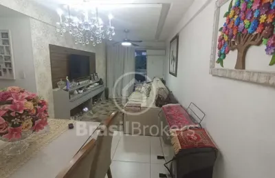 Apartamento belíssimo à venda com 88,00m² e 3 quartos em pechincha, rio de janeiro - rj