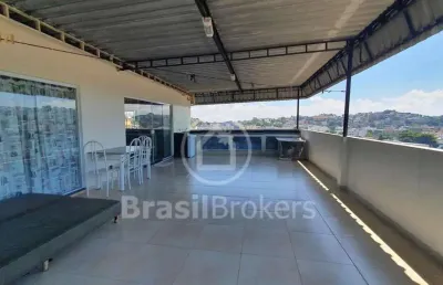 Apartamento duplex ( apartamento com direito a uso da laje) à venda com 4 quartos em jardim guanabara, rio de janeiro - rj