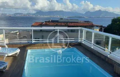 Cobertura à venda com 303,00m² e 4 quartos em jardim guanabara, rio de janeiro - rj