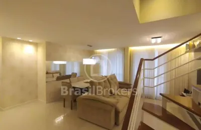 Cobertura duplex à venda com 130,00m² e 3 quartos em jardim guanabara, rio de janeiro - rj