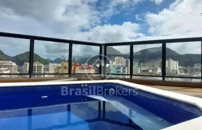 Cobertura à venda com 214,00m² e 3 quartos em botafogo, rio de janeiro - rj