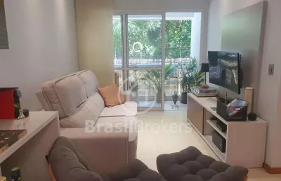 Apartamento à venda com 79m² e 3 quartos em humaitá, rio de janeiro - rj