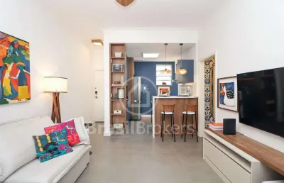 Apartamento à venda com 78,00m² e 2 quartos em leblon, rio de janeiro - rj