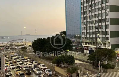 Vista lateral mar, 3 quartos no leme leme, rio de janeiro - rj