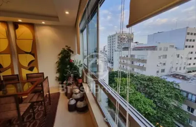 Leblon, 3 quartos, 2 suites, 2 vagas, predio exclusivo, 1 por andar, 153m2.