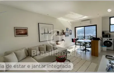 Flat à venda com 62,00m² e 1 quarto em leblon, rio de janeiro - rj