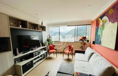 Apartamento à venda com 93,00m² e 3 quartos em humaitá, rio de janeiro - rj