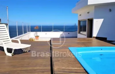Cobertura duplex à venda com 398,00m² e 4 quartos em copacabana, rio de janeiro - rj