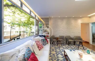 Apartamento à venda com 136,00m² e 3 quartos em leblon, rio de janeiro - rj