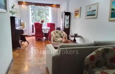 Apartamento à venda com 100,00m² e 3 quartos em laranjeiras, rio de janeiro - rj