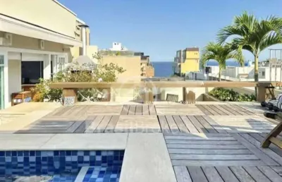 Condominio do edificio conde do rio - cobertura duplex 5 quartos, sendo 2 suítes