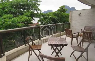 Cobertura duplex à venda com 460,00m² e 5 quartos em recreio dos bandeirantes, rio de janeiro - rj