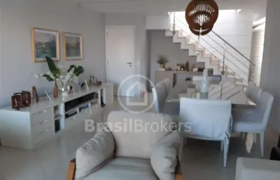 Cobertura duplex à venda com 334,00m² e 5 quartos em recreio dos bandeirantes, rio de janeiro - rj